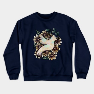 Dove of Peace No War Anti War Bird Crewneck Sweatshirt